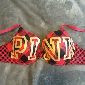 VS Pink plaid bra